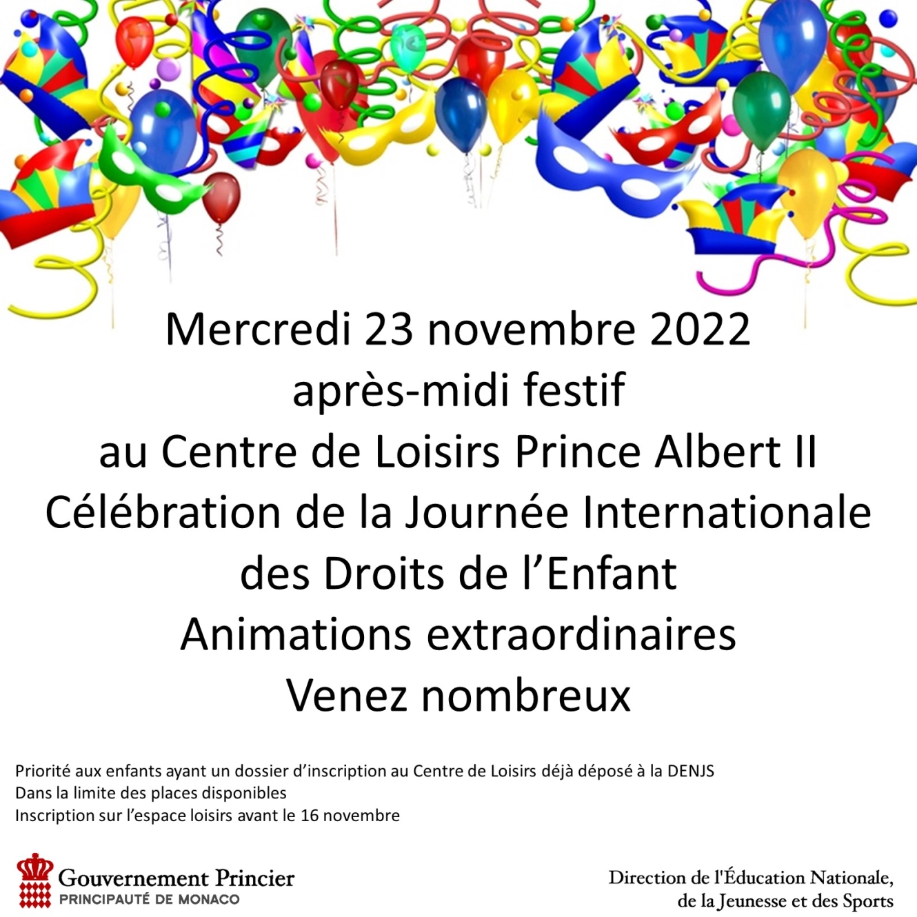 Célébration exceptionnelle de la Journée Internationale des Droits de l'Enfant au Centre de Loisirs Prince Albert II.photo 1