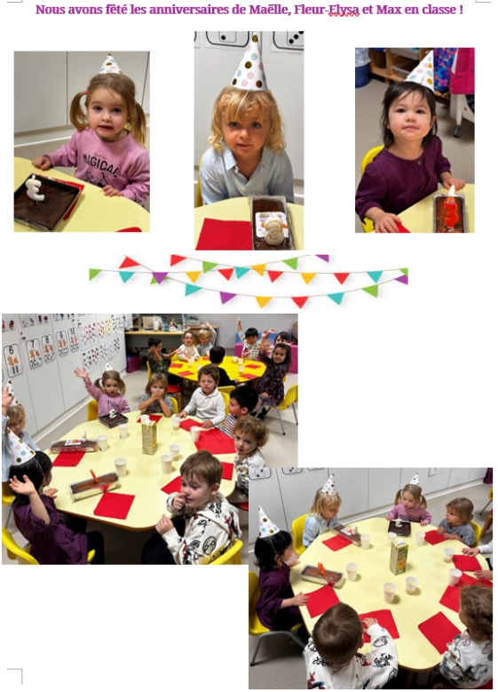 Les anniversaires