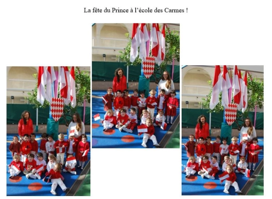 La fête du Prince à l'école